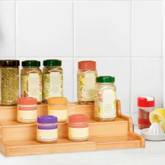 Repisa De Bambu Escalera Extensible (3 Pisos) - Vienna Hogar