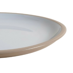 Plato Playo Tai Blanco Y Beige 27 Cm - Vienna Hogar