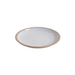 Plato De Postre Tai Blanco Y Beige 20 Cm - comprar online