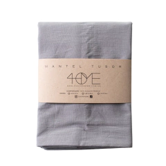 Mantel Tusor Liso 1,4x3 mts Gris - comprar online