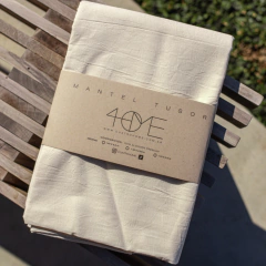 Mantel Tusor Liso 1,4x3 mts Natural - Vienna Hogar