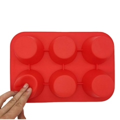 Molde de Silicona para Muffins 6 Cavidades - comprar online