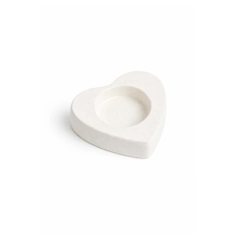 Porta Vela de Yeso Corazón 8 cm
