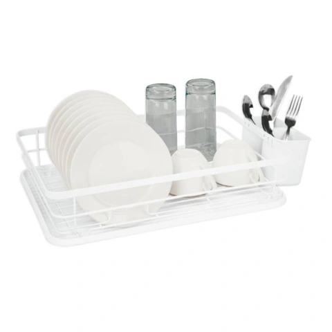 Secaplatos Hudson 1 Piso Blanco con bandeja