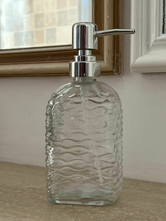 Dispenser de Jabón de Vidrio París Olas - comprar online