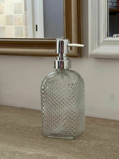 Dispenser de Jabón de Vidrio Roma Puntitos - Vienna Hogar