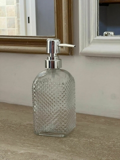 Dispenser de Jabón de Vidrio Roma Puntitos - comprar online