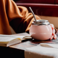 Mate Cerámica Rosa - comprar online