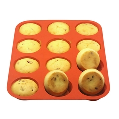 Molde para Muffins de Silicona 12 Cavidades - comprar online