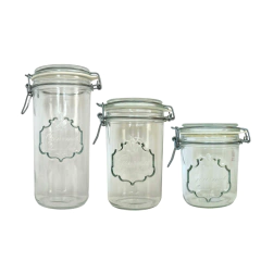 Set x 3 Frasco de Vidiro Terrine