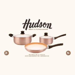 Batería Hudson Cerámica Cobre - Vienna Hogar