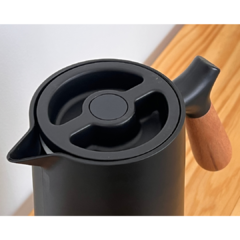 Jarra Térmica Negro y Madera 1 Lt