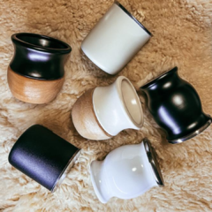 Mate Cerámica y Madera Negro - tienda online