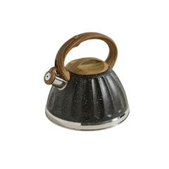 Pava Silbadora Acero Inox Granito Negra (3.2 Lt) - comprar online