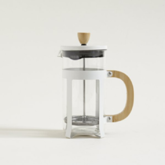 Cafetera con Embolo Crema y Bamboo 1 Lt - comprar online