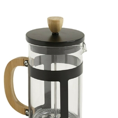 Cafetera con Embolo Negra y Bamboo 1000 ML - comprar online
