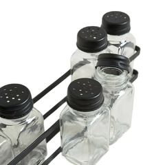 Set x 6 Especieros en Rack Metal Negro en internet