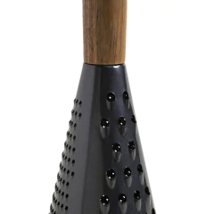 Rallador Cónico Acero Mango Madera Negro - comprar online