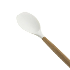 Cuchara Plana Silicona Blanco Madera en internet