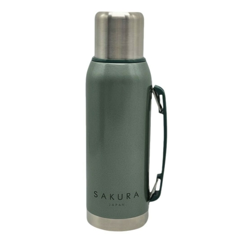 Termo Clasico 1 Lt de Acero Inox Sakura Verde