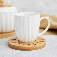 Set x 2 Tazas de Porcelana Blanca 300 Ml en internet