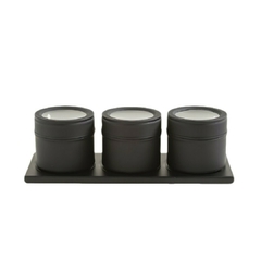 Set x 3 Especieros con Imán Negro Mate (21x8x6) en internet