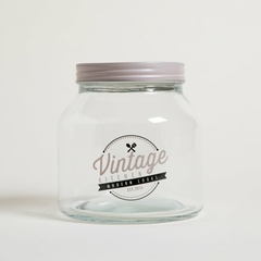 Frasco Vidrio Vintage con Tapa (16x16x17 - comprar online