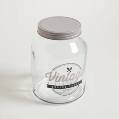 Frasco Vidrio Vintage con Tapa (16x16x21) en internet