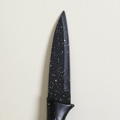 Cuchillo Hoja Negra Mango Granito 20 Cm en internet