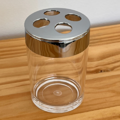 Vaso Porta Cepillo de Dientes Acrilico Metal - comprar online