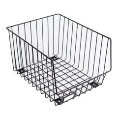 Canasto de Metal con Ruedas y porta etiqueta Zaragoza - comprar online