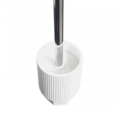 Escobilla Blanca Cerámica Blanca Rayas - comprar online