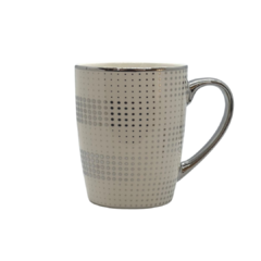 Taza Café Mug Points Silver 330 Ml