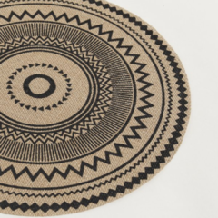 Individual Estampado Pleiku Negro 38 Cm - comprar online