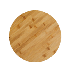 Tabla de Bambú Redondo Negra 33 Cm - comprar online