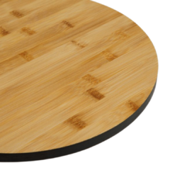Tabla de Bambú Redondo Negra 33 Cm en internet