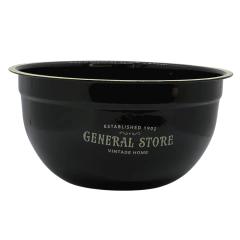 Ensaladera Enlozada General Store Negro 21,5 x 11 Cm