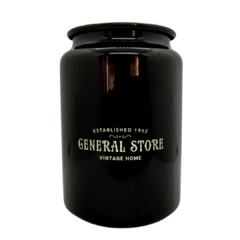 Porta Utensilios Enlozado General Store Negro 13,5 Cm