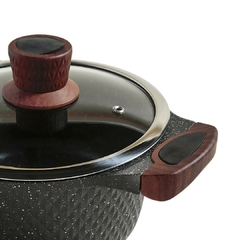 Olla Dark Granite 20 Cm Vidrio con Asas de Silicona en internet