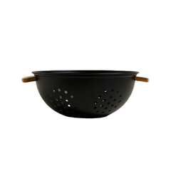 Colador de Acero Black Asa de Bambú 24 x 10 Cm - comprar online