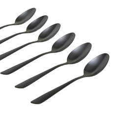 Set x 6 Cucharitas Negro Mate Lisboa 15 Cm - comprar online