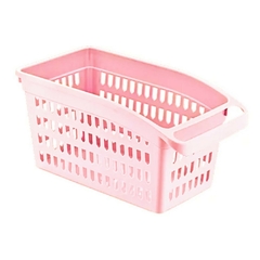 Canasto para Organizar Heladera Rosa (19x15)