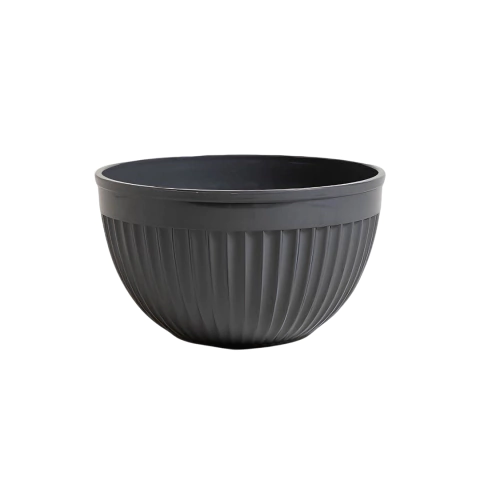 Bowl De Plastico Con Malla Lineas Horizontales Gris 2000 Ml