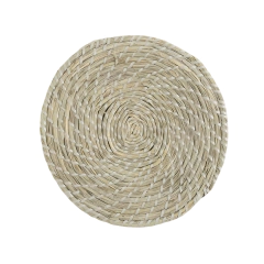 Individual Lovek Entrelazado Con Gris Claro 38 Cm