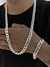 Conjunto grumet 10mm, corrente (70cm) + pulseira - Prata 925 - comprar online