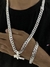 Conjunto grumet 10mm, corrente + pulseira + pingente jacaré - Prata 925 na internet