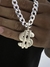 Conjunto grumet 9mm, corrente (70cm) + pulseira + pingente cifrão - Prata 925 - comprar online