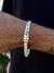 Pulseira duplo grumet 8mm, fecho gaveta - Prata 925