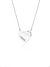 Colar veneziano feminino coração pezinhos - Prata 925 - comprar online