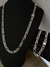 Conjunto 3x1 8mm, corrente (70cm) + pulseira - Prata 925